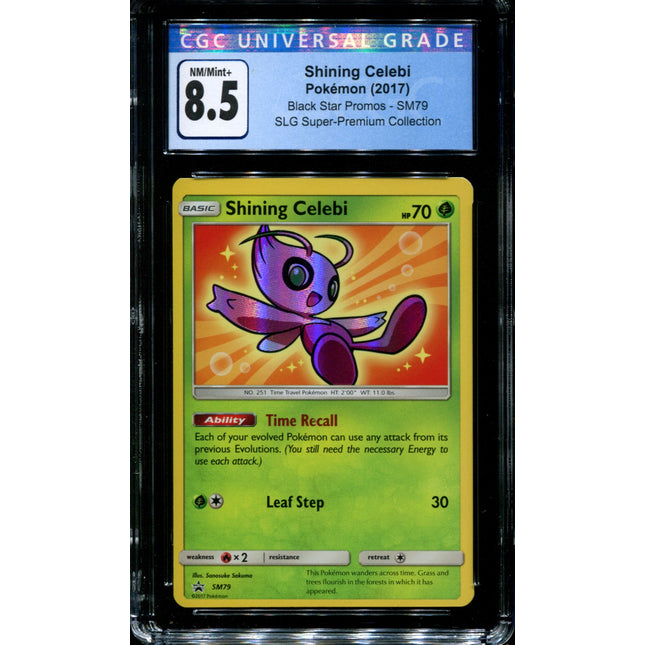 Shining Celebi - SM79 - CGC 8.5 - Black Star Promo - Shining Legends - Pokemon -  15154