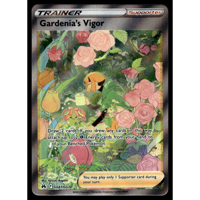 Gardenia's Vigor - GG61/GG70 - NM - Full Art - Crown Zenith - Pokemon - C2-11