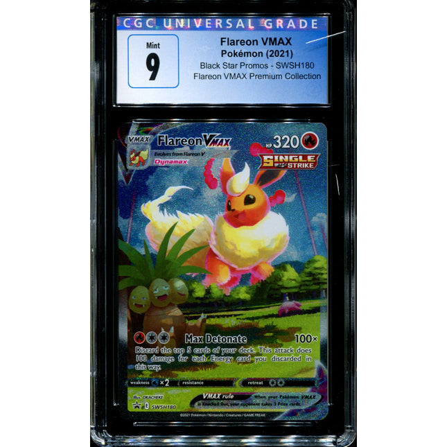 Flareon VMAX - SWSH180 - CGC 9 - Black Star Promos - Alternate Art - Pokemon - 92305