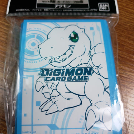 Agumon - Blue - Digimon Card Game - Japanese - Set of 60 Game Sleeves