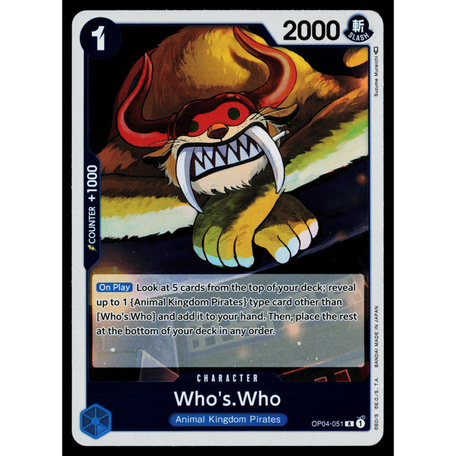Who's Who - OP04-051 - NM - Rare - English OP04 - One Piece TCG