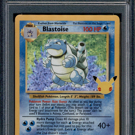 Blastoise - 2/102 - PSA 10 - Holo - Celebrations - Pokemon - 61976