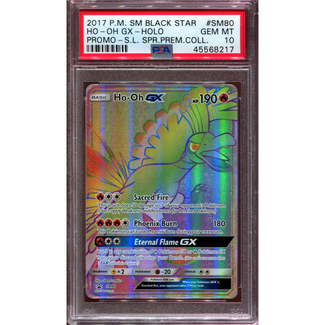 Ho-oh GX - Hyper Rare - Shining Legends Premium Collection - SM80 - PSA 10