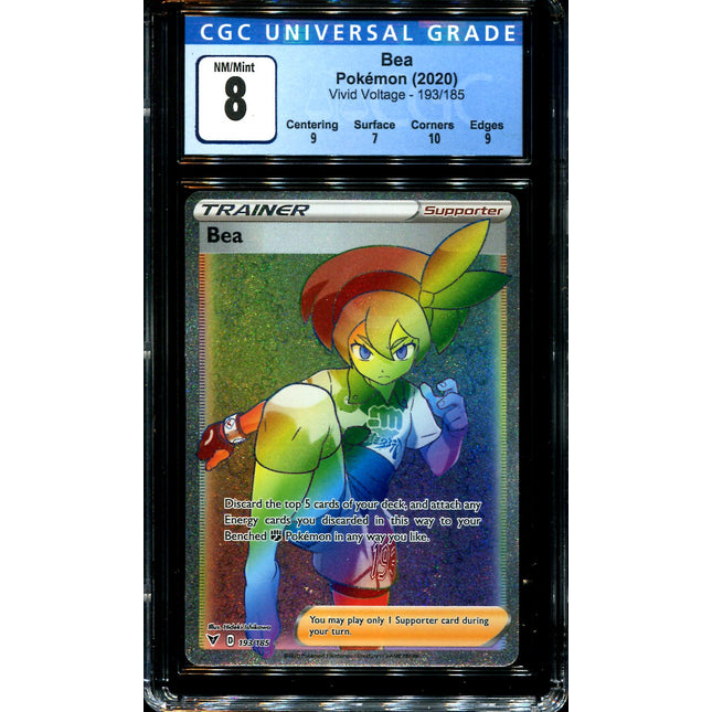 Bea - 193/185 - CGC 8 - Hyper Rare - Vivid Voltage - Pokemon - 28282