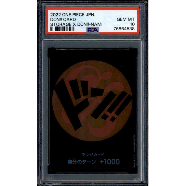 Nami Don Card - Promo Storage - PSA 10 - Japanese Holo - Box - One Piece - 64538
