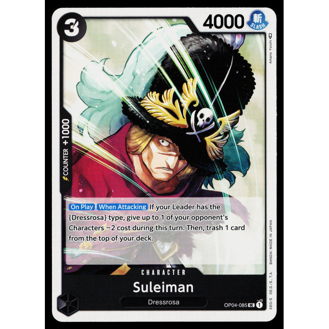 Suleiman - OP04-085 - NM - Uncommon - English OP04 - One Piece TCG