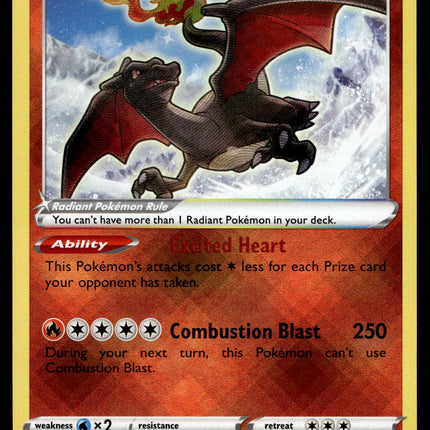 Radiant Charizard - 020/159 - NM - Ultra Rare - Crown Zenith - Pokemon - A7-57