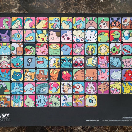 Pokemon Generation 2 - Professor Store Online - Playmat - Light Play - RARE!