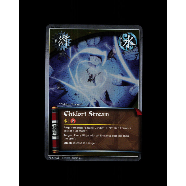 Chidori Stream - 635 - NM - 1st Edition - Foil - Naruto CCG - D4-289