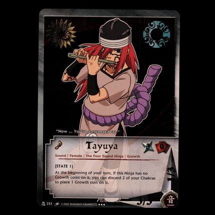 Tayuya - 253 - NM - 1st Edition - Foil - Naruto CCG - D4-322