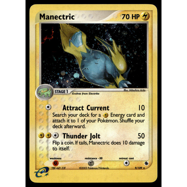 Manectric - 9/109 - NM - Holo - Ruby & Sapphire - Pokemon - A9-80