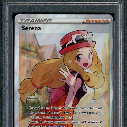 Serena - 193/195 - PSA 9 - Full Art - Silver Tempest - Pokemon - 68865