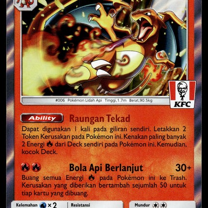 Charizard - 181/SM-P - PSA NM - Indonesian - KFC - Promo - Pokemon - A1-24