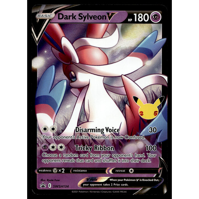 Dark Sylveon V - SWSH134 - NM - Ultra Rare - Promo - Pokemon - A9-132