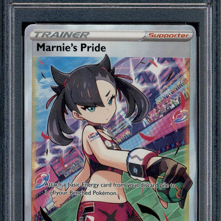 Marnie's Pride - 171/172 - PSA 9 - Full Art - Brilliant Stars - Pokemon - 68944