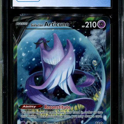 Galarian Articuno V - 170/198 - CGC 9 - Chilling Reign - Alternate Art - Pokemon - 91115