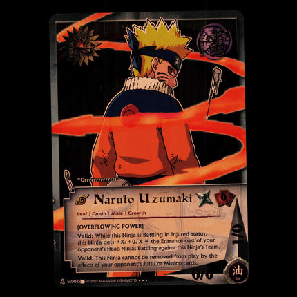 Naruto Uzumaki - us002 - NM - 1st Edition Foil - Promo - Naruto CCG - D4-195
