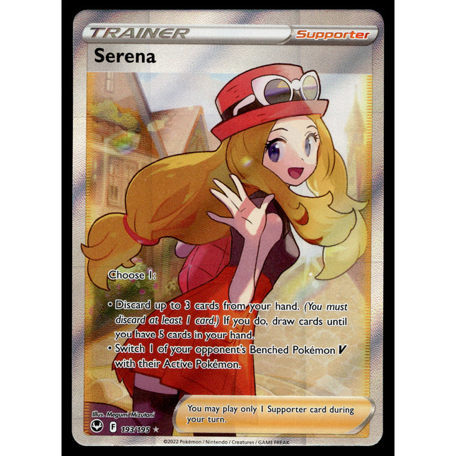 Serena - 193/195 - NM - Full Art - Silver Tempest - Pokemon - C3-22