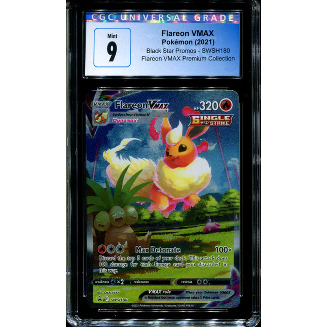 Flareon VMAX - SWSH180 - CGC 9 - Black Star Promos - Alternate Art - Pokemon - 92318