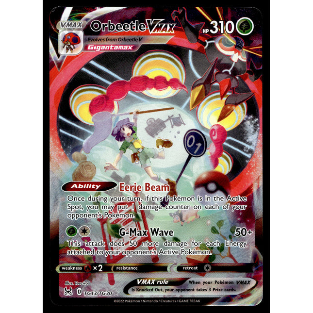 Orbeetle Vmax - TG13/TG30 - NM - Alt Art - Lost Origin - Pokemon - A7-73