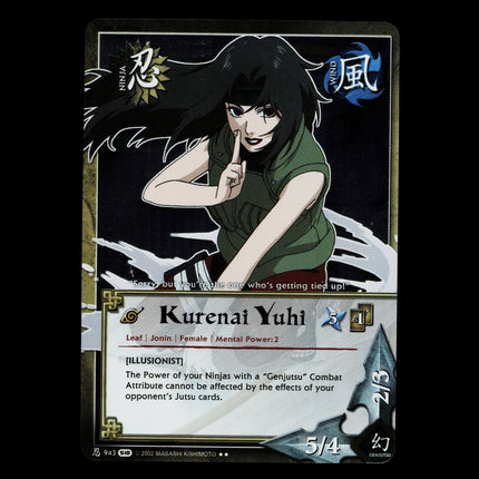 Kurenai Yuhi - 943 - NM - 1st Edition Foil - S18 - Naruto CCG - D3-3