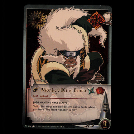 Monkey King Enma - 164 - NM - 1st Edition - Foil - Naruto CCG - D4-346