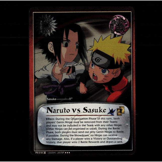 Naruto vs Sasuke - PR 018 - NM - Foil - Promo - Naruto CCG - E1-4