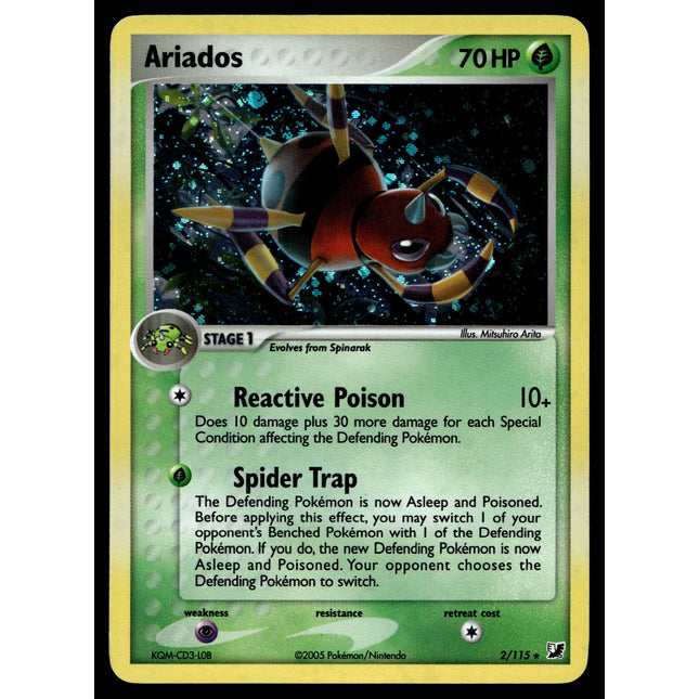 Ariados - 2/115 - NM - Holo - Unseen Forces - Pokemon - A9-74