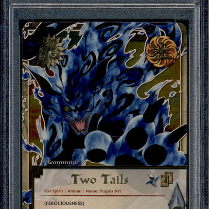 Two Tails - 734 - PSA 10 - 1st edition SR - S16 - Naruto CCG - 96253