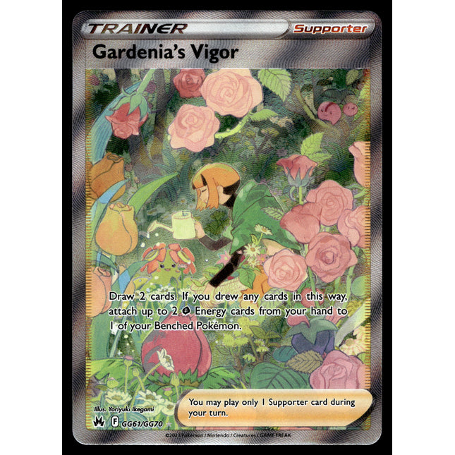 Gardenia's Vigor - GG61/GG70 - NM - Full Art - Crown Zenith - Pokemon - C3-18