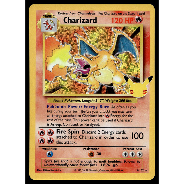 Charizard - 4/102 - NM - Holo - Celebrations - Pokemon - A6-47