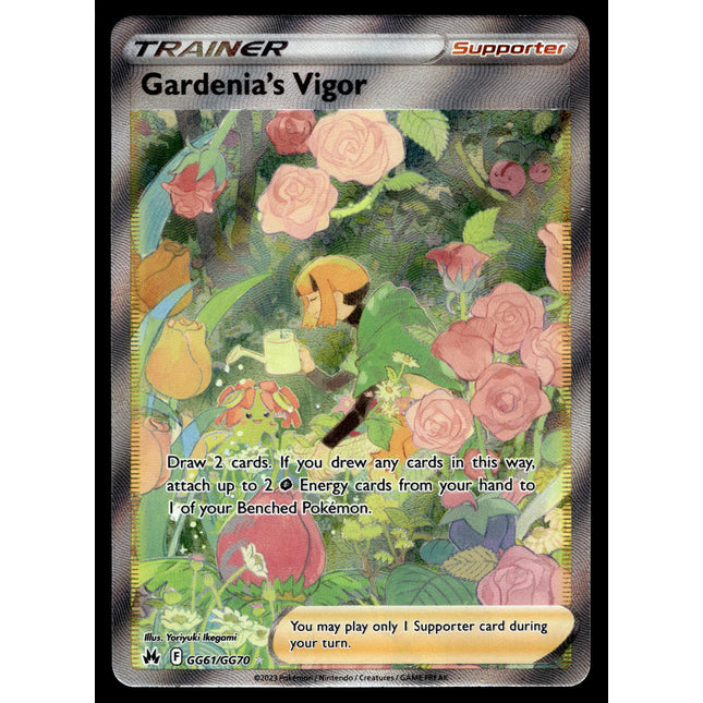 Gardenia's Vigor - GG61/GG70 - NM - Full Art - Crown Zenith - Pokemon - A10-11
