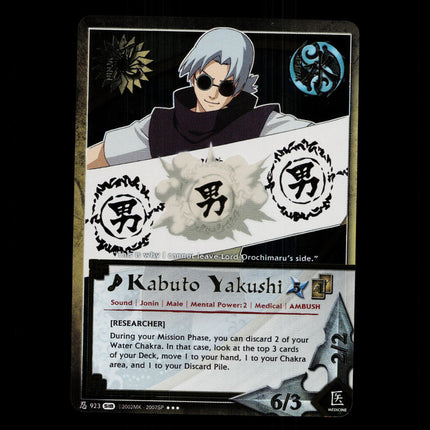 Kabuto Yakushi - 923 - NM - 1st Edition Foil - S18 - Naruto CCG - D4-121