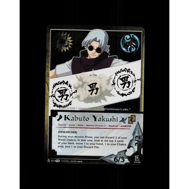 Kabuto Yakushi - 923 - NM - 1st Edition Foil - S18 - Naruto CCG - D4-121