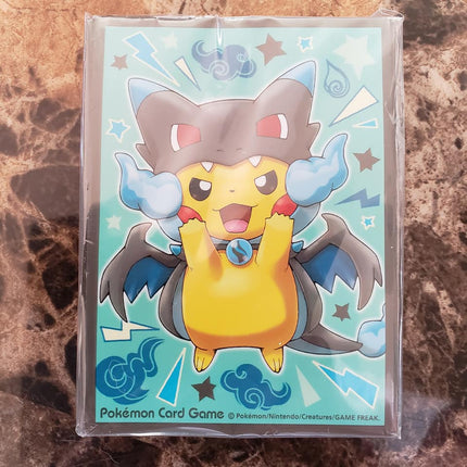 Pokemon Cosplay Pikachu M Charizard X Sleeves - Japanese - RARE - Pokemon Sleeves - 60