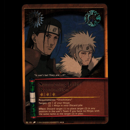 Summoning Jutsu: Reanimation - 151 - NM - 1st Edition - Foil - Naruto CCG - D4-350