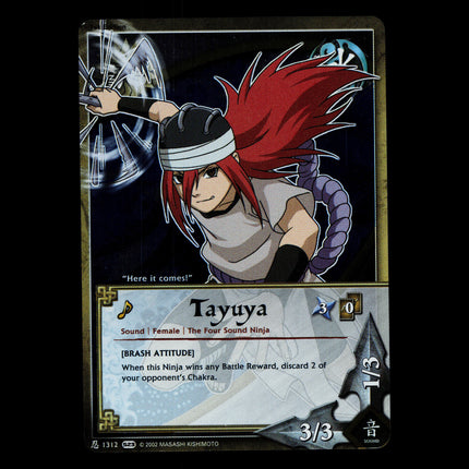 Tayuya - 1312 - NM - 1st Edition Foil - S23 - Naruto CCG - D3-82