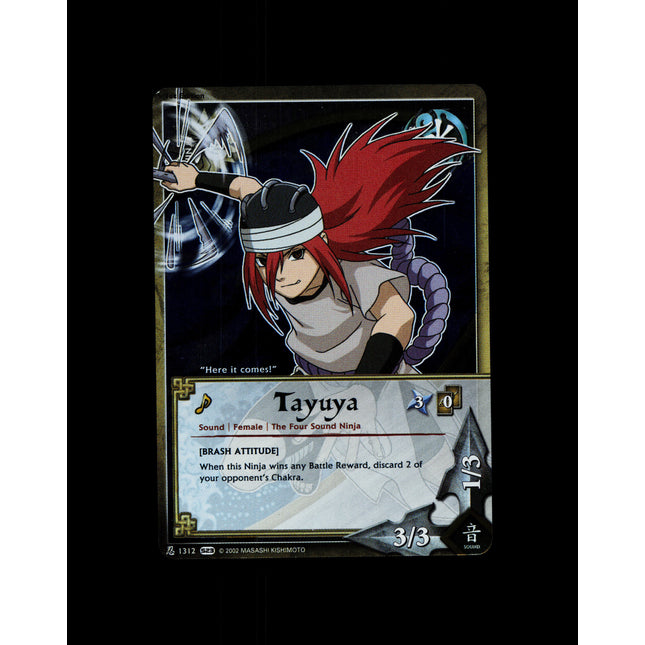 Tayuya - 1312 - NM - 1st Edition Foil - S23 - Naruto CCG - D3-82