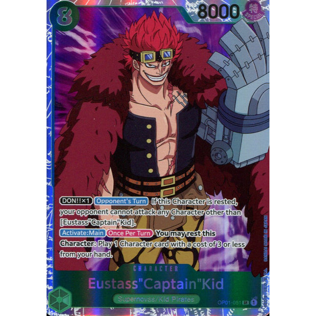 Eustass "Captain" Kid - OP01-051 - Super Rare - English - One Piece TCG OP-01