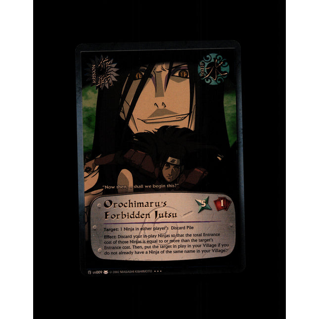 Orochimaru's Forbidden Jutsu - us009 - NM - 1st Edition Foil - Promo - Naruto CCG - D4-172