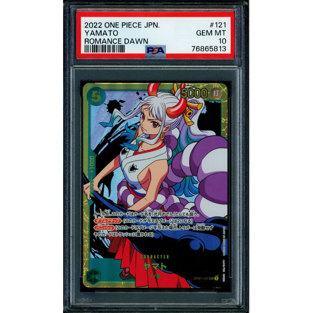 Yamato - OP01-121 - PSA 10 - Secret Japanese - OP01 - One Piece - 65813