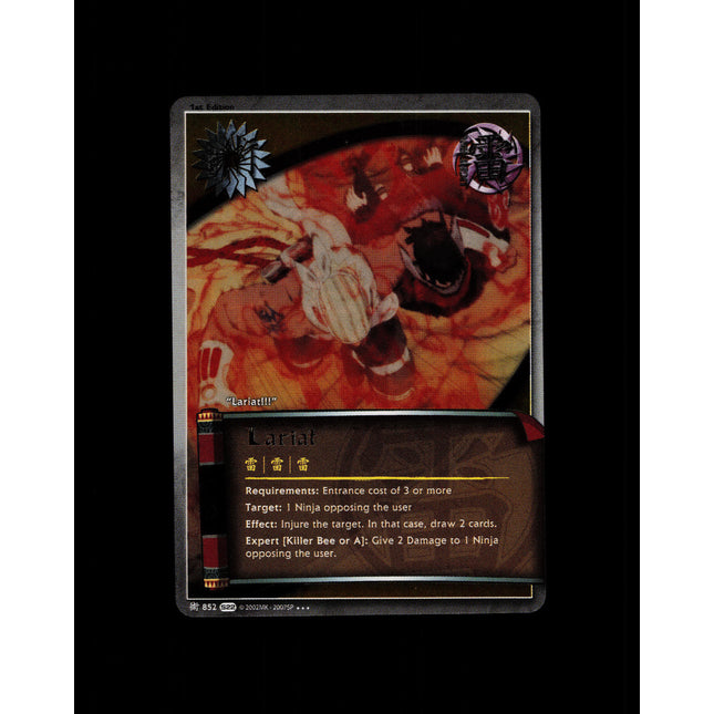 Lariat - 852 - NM - 1st Edition Foil - S22 - Naruto CCG - D4-23