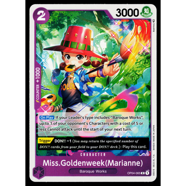 Miss Goldenweek (Marianne) - OP04-065 - NM - Common - English OP04 - One Piece TCG