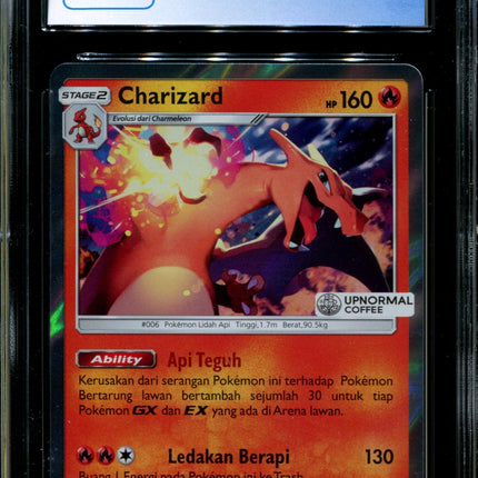 Charizard - 080/SM-P - CGC 10 - Sun & Moon Promos - Indonesian - Upnormal Coffee - Pokemon - 94130