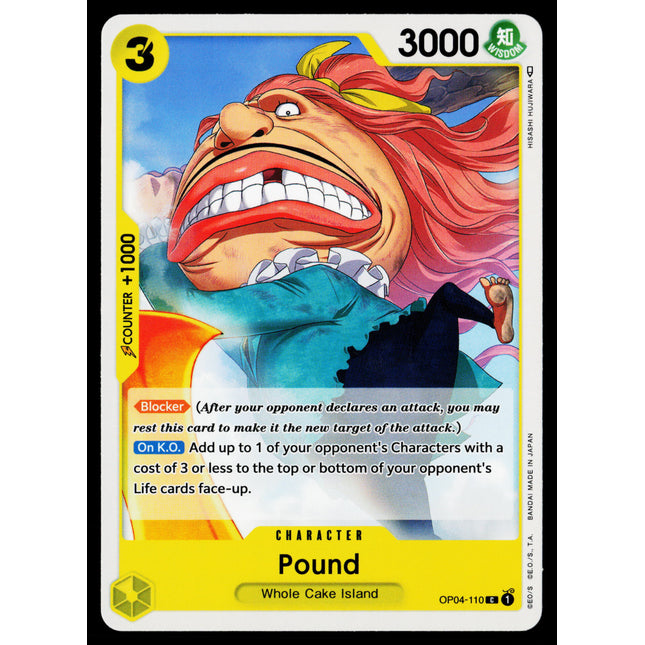 Pound - OP04-110 - NM - Common - English OP04 - One Piece TCG
