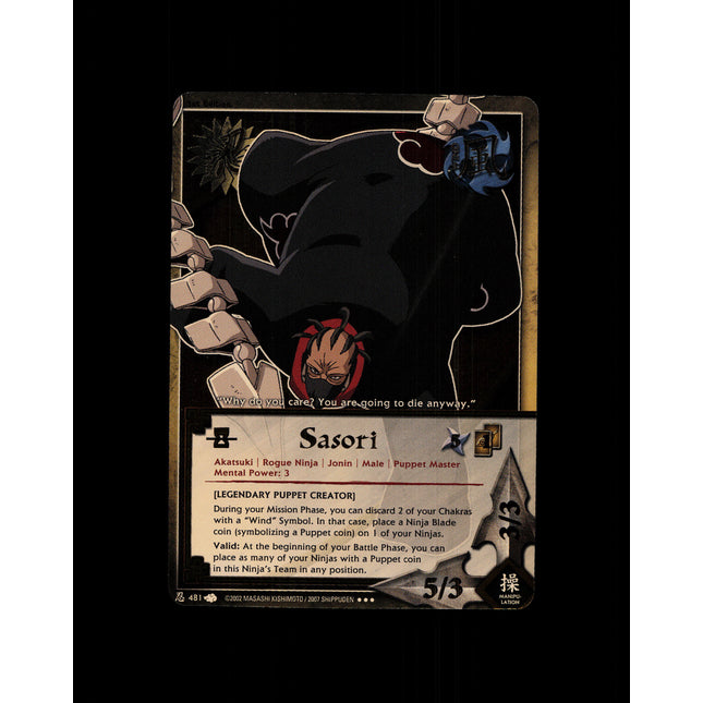 Sasori - 481 - NM - 1st Edition - Foil - Naruto CCG - D4-150