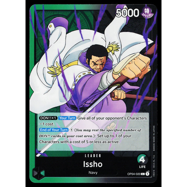Issho - OP04-020 - NM - Leader - English OP04 - One Piece TCG