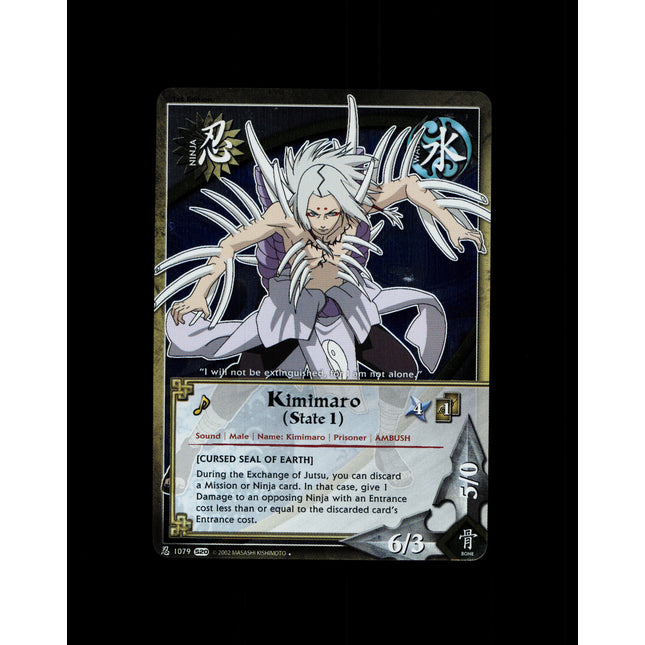 Kimimaro (State 1) - 1079 - NM - 1st Edition Foil - S20 - Naruto CCG - D4-5