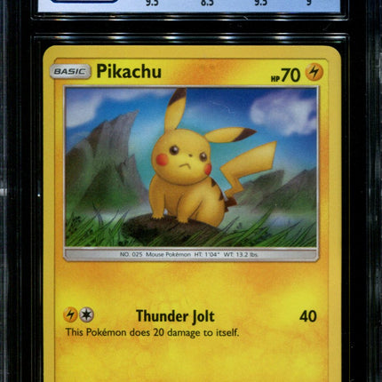 Pikachu - SM183 - CGC 9 - Holo - Unbroken Bonds - Black Star Promos - 36746