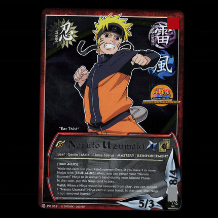 Naruto Uzumaki - PR 053 - NM - Foil - Promo - Naruto CCG - E1-8